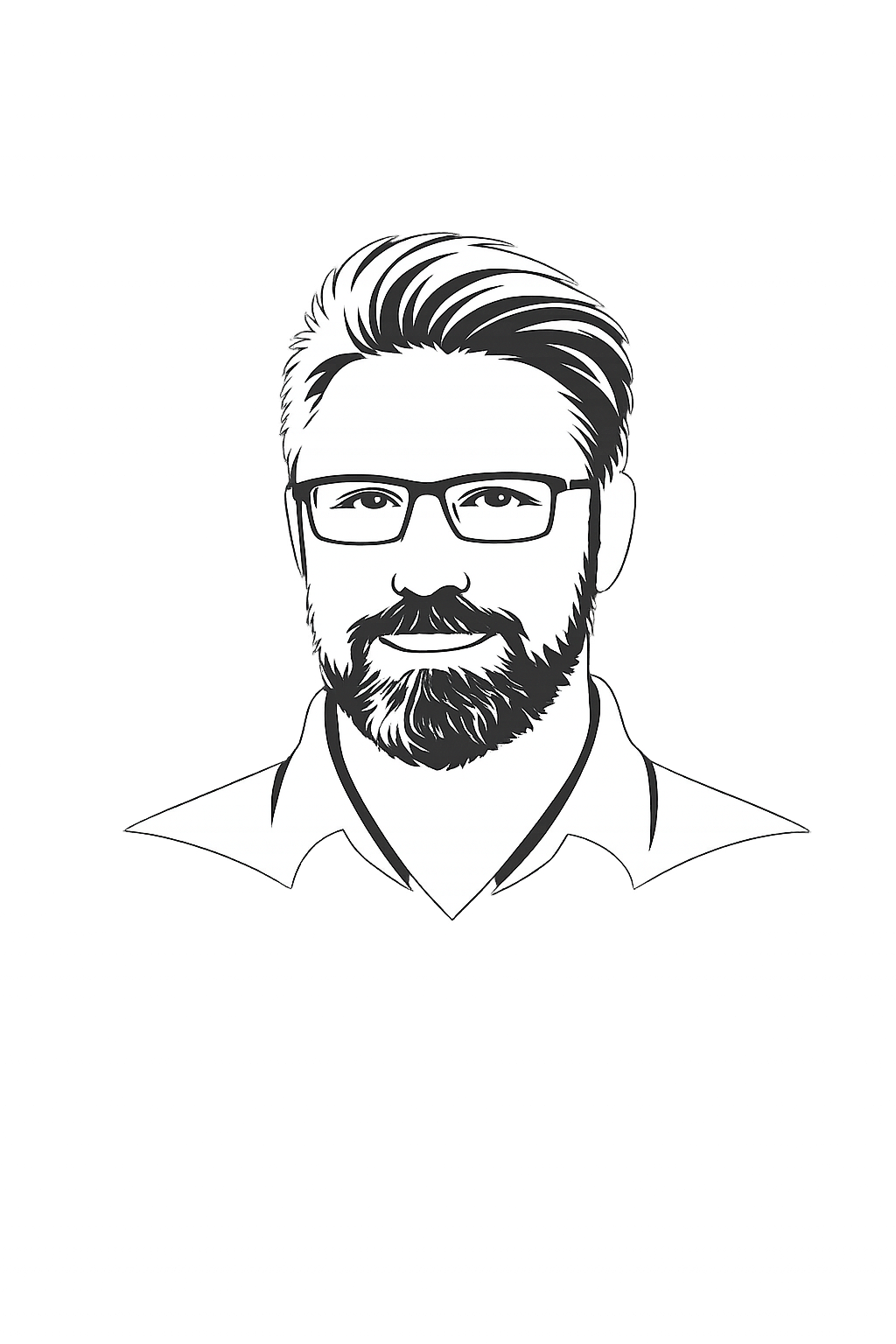 whiteout silhouette of Thomas Gooch